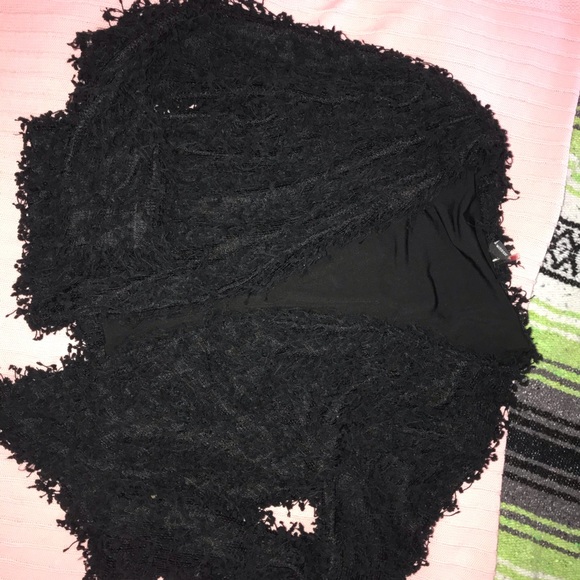 Black shag jacket - Picture 2 of 2